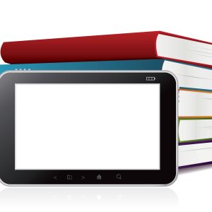 Tablet and books